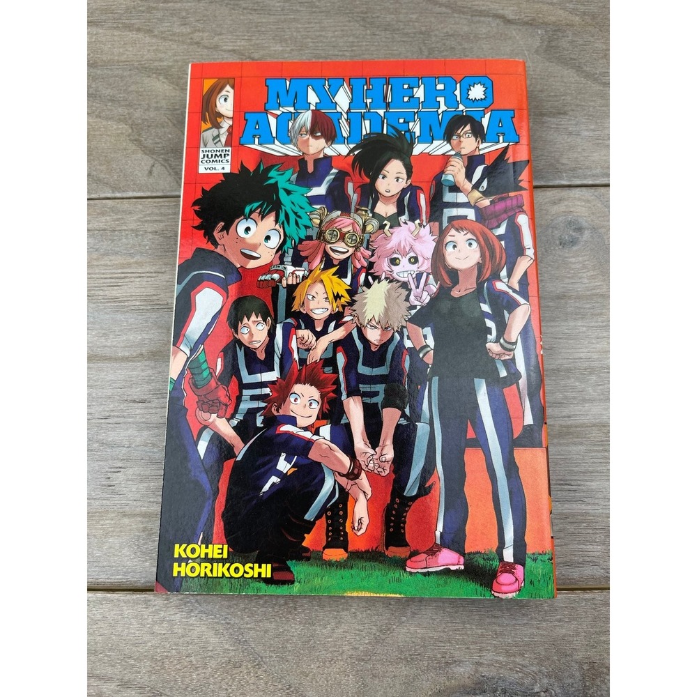 My Hero Academia Vol 4 Kohei Horikoshi 2016 1st Print Shonen Jump